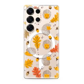Futrola silikonska print MagSafe - Samsung S938 Galaxy S25 Ultra 5G leaves (MS).