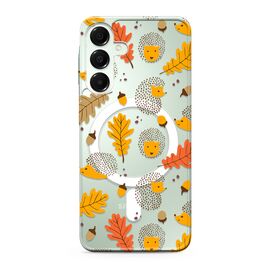 Futrola silikonska print MagSafe - Samsung A166 Galaxy A16 5G leaves (MS).