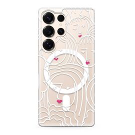 Futrola silikonska print MagSafe - Samsung S938 Galaxy S25 Ultra 5G faces (MS).