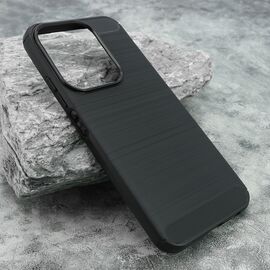 Silikonska futrola BRUSHED - Xiaomi Redmi 15C 4G 173mm (EU)/Redmi 15C 5G 173mm crna (MS).