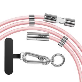 USB data kabl Moxom MX-CB312 Type C to Type C strap pink (MS).