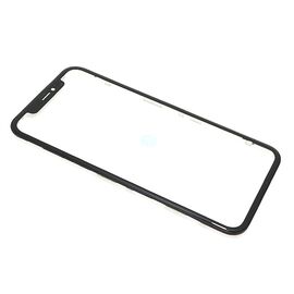 Staklo touchscreen-a - Iphone XR+ frame black (crni) (MS).