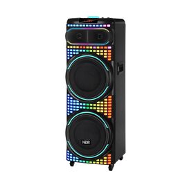 Zvucnik bluetooth NDR-2260 100W 2*12 inca sa dva mikrofona crni (MS).