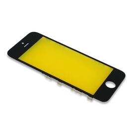 Staklo touchscreen-a - Iphone 5S sa frejmom black (crni) (MS).