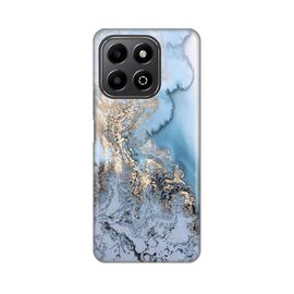 Silikonska futrola PRINT - Huawei Honor X6b Blue Gold Marble.