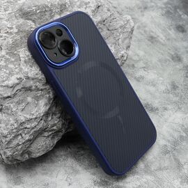 Futrola CARBON MagSafe - iPhone 15 plava (small camera) (MS).