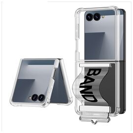 Futrola providna STRAP - Samsung F751B Galaxy Z Flip 7 5G crna (GKK case) (MS).