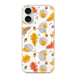 Futrola silikonska print MagSafe - iPhone 17 leaves (MS).