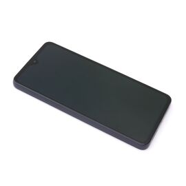 LCD displej (ekran) - Samsung G990 Galaxy S21 FE + Touch screen + frame (small size) OLED black (crni) (MS).