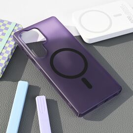 Futrola Magsafe mat PC - Samsung S938 Galaxy S25 Ultra ljubicasta.