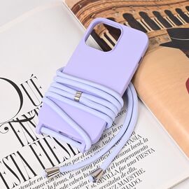 Futrola Crossbody - iPhone 13 Pro ljubicasta.