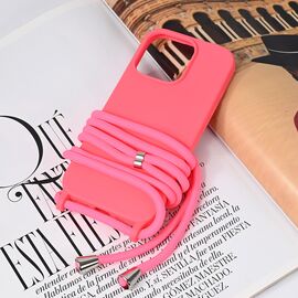 Futrola Crossbody - iPhone 16 Pro pink.