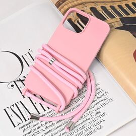 Futrola Crossbody - iPhone 13 Pro Max 6.7 roze.