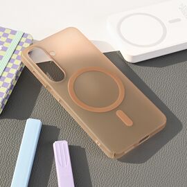 Futrola Magsafe mat PC - Samsung S931 Galaxy S25 braon.