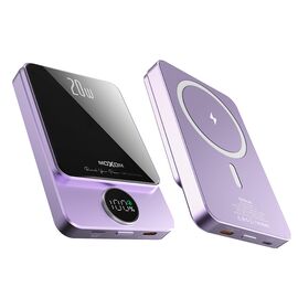 Univerzalna Back Up Baterija MagSafe Moxom MX-PB110 LED PD20W 5000mAh ljubicasti (MS).