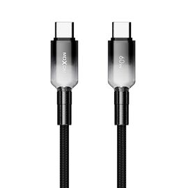 USB data kabl MOXOM MX-CB309 PD 60W Fast Type-C na Type-C crni (MS).