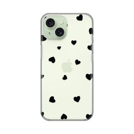 Silikonska futrola PRINT Skin - iPhone 15 Hearts.
