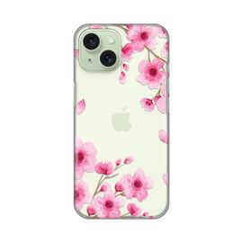 Silikonska futrola PRINT Skin - iPhone 15 Rose flowers.