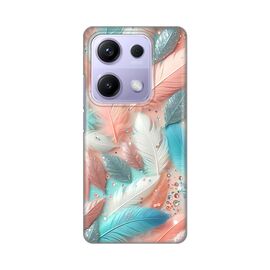 Silikonska futrola PRINT - Xiaomi Redmi Note 14s Pastel Feathers.