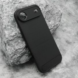 Silikonska futrola BRUSHED - iPhone 17 Air crna (MS).