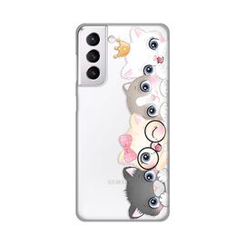 Silikonska futrola PRINT Skin - Samsung G991 Galaxy S21 Cats.