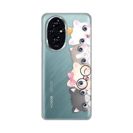 Silikonska futrola PRINT Skin - Huawei Honor 200 Cats.