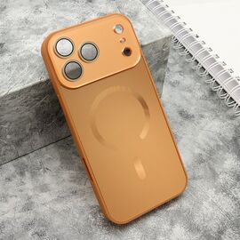 Futrola COLOR METAL Magsafe - iPhone 17 Pro Max (6.9) narandzasta (MS).