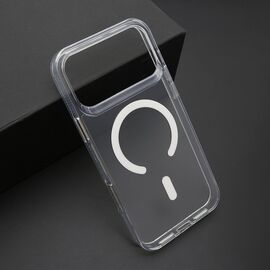 Futrola COLOR FRAME MagSafe - iPhone 17 Pro Max (6.9) srebrna (providna) (MS).