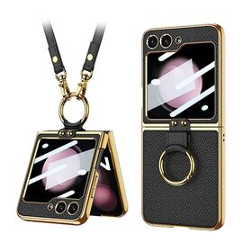 Futrola GOLD EDGE - Samsung F741B/F761B Galaxy Z Flip 6 5G/Z Flip 7 FE 5G crna (GKK case) (MS).