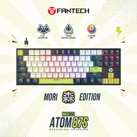 Tastatura Mehanicka Gaming Fantech MK877S RGB Atom 87S Mori bela (Red switch).