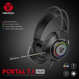 Slusalice Gaming Fantech HG28 Portal 7.1 crne.