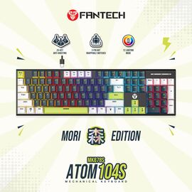 Tastatura Mehanicka Gaming Fantech MK878S RGB Atom 104S Mori plava (Blue switch).