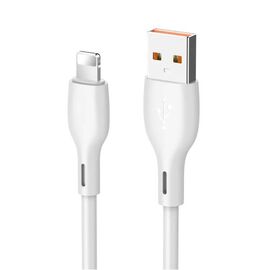 Data kabl KONFULON DC54, 2.4A, USB iPhone Lightning beli 1m.