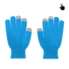 Rukavice - touch screen RY M (22cm) plave.