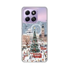 Silikonska futrola PRINT Skin - Huawei Honor X6b Chistmas Town.
