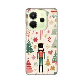 Silikonska futrola PRINT - Xiaomi Redmi Note 14 4G (SRB) Vintage Christmas.