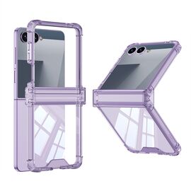 Futrola Transparent COLOR LINE - Samsung F751B Galaxy Z Flip 7 5G ljubicasta (GKK case) (MS).