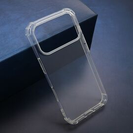 Silikonska futrola CRASHPROOF - iPhone 17 Pro providna (MS).