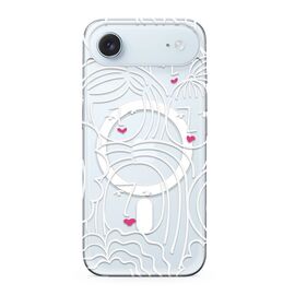 Futrola silikonska print MagSafe - iPhone 17 Air faces (MS).