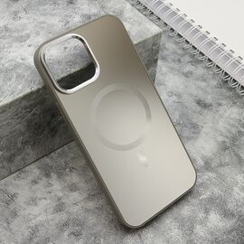 Futrola COLOR METAL MagSafe - iPhone 13 Pro Max (6.7) srebrna (MS).