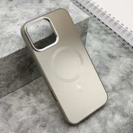 Futrola COLOR METAL MagSafe - iPhone 16 Pro Max (6.9) srebrna (MS).