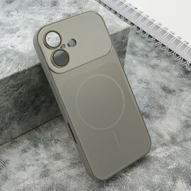 Futrola COLOR METAL MagSafe II - iPhone 17 srebrna (MS).