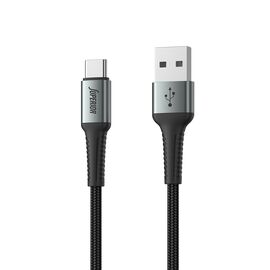 USB data kabl Superior SU-K108 pleteni Fast 27W 3A USB A na Type-C 2m crni (MS).