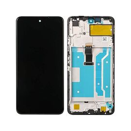 LCD displej (ekran) - Huawei P Smart (2021) + touchscreen + frame black (crni).