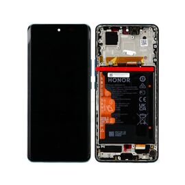 LCD displej (ekran) - Huawei Honor 50 + touchscreen + baterija + frame Green Service Pack ORG/02354GLW.