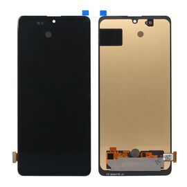 LCD displej (ekran) - Samsung A715/Galaxy A71 + touchscreen black (crni) (Smaller Display Size) OLED.