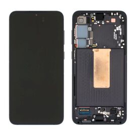 LCD displej (ekran) - Samsung S916B/Galaxy S23 Plus + touchscreen + frame Phantom black (crni) Service Pack ORG/GH82-30476A.