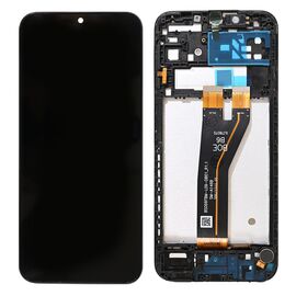 LCD displej (ekran) - Samsung A146B/Galaxy A14 5G (GH81-23640A) + touchscreen + frame black (crni) FULL ORG-SP.