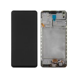 LCD displej (ekran) - Samsung A217/Galaxy A21s + touchscreen + frame black (crni) CHO.