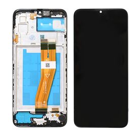 LCD displej (ekran) - Samsung A035/Galaxy A03 (GH81-21626A) (161mm) + touchscreen + frame black (crni) FULL ORG-SP.